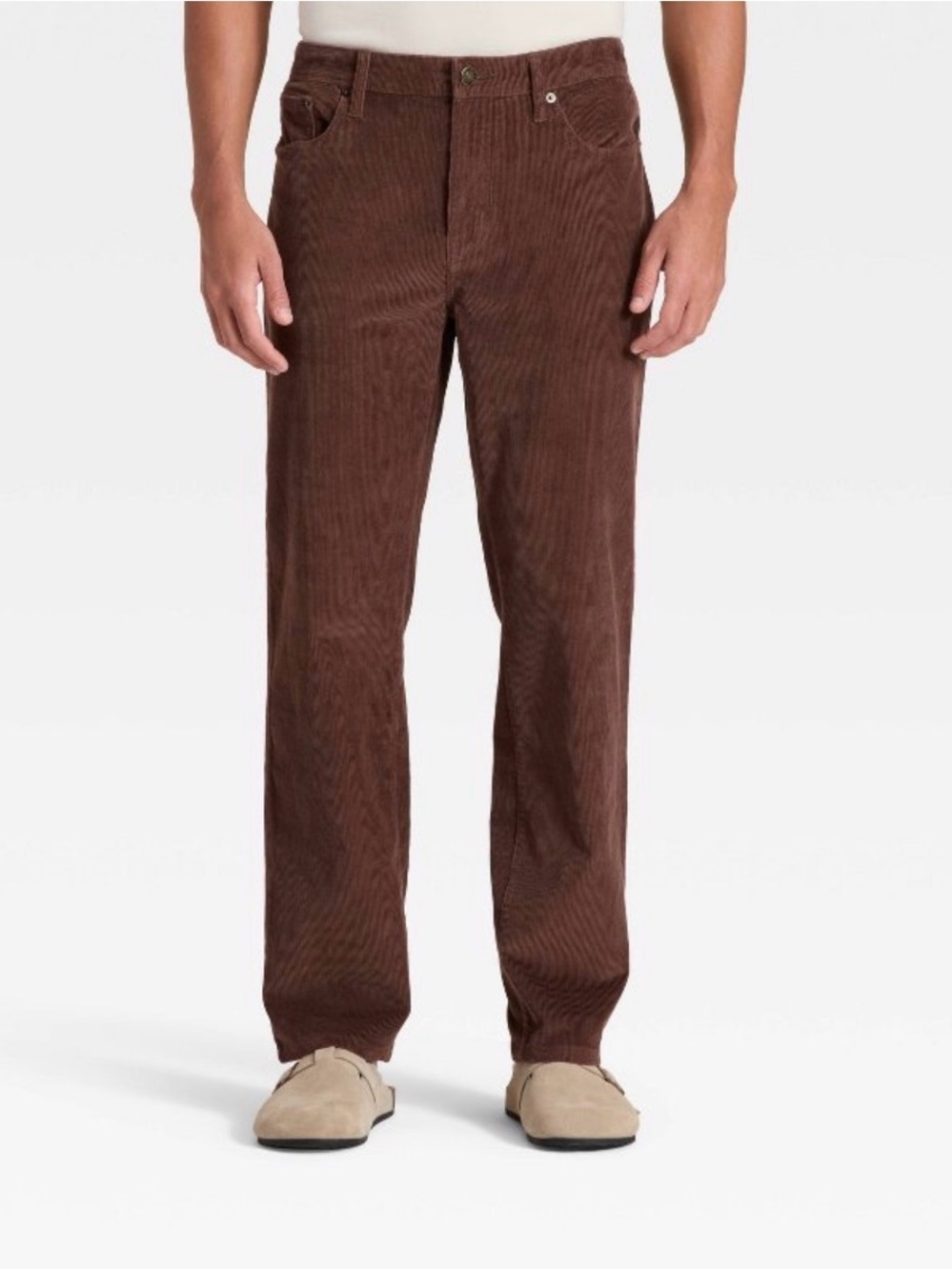 Men's Straight Fit Corduroy 5-Pocket Pants - Goodfellow & Co 36x30